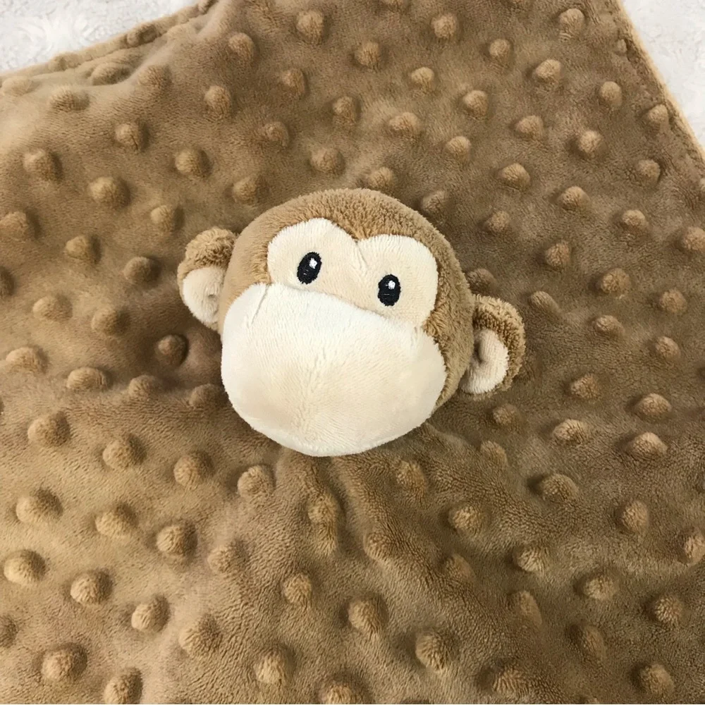 The Children's Place Bundles Baby Place Monkey Lovey Security Blanket Tan Brown
